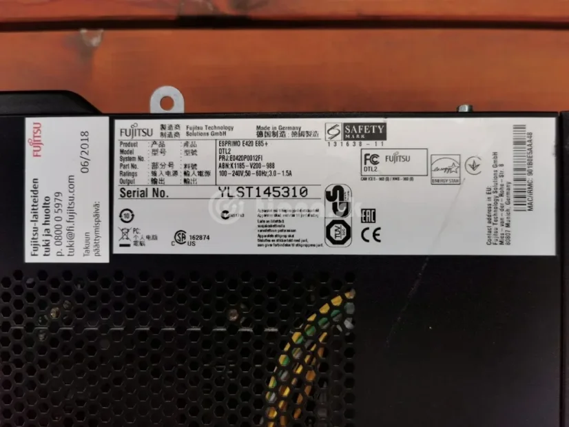 Fujitsu Esprimo E420 E85+, i5-4570, 8GB RAM, 256GB SSD 2,5"