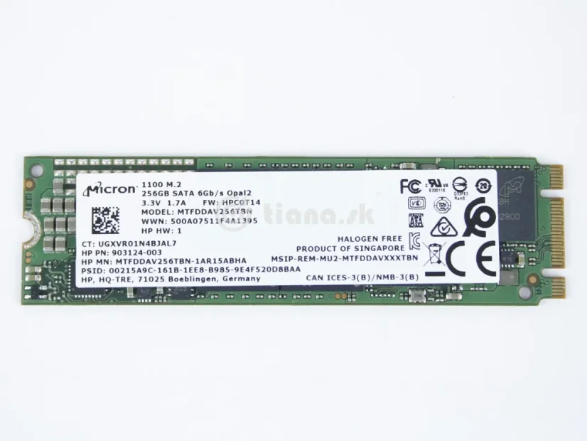 Micron 256GB M.2 SATA SSD disk